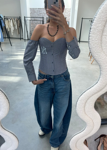 Off-Shoulder Corset Blouse NY Edition