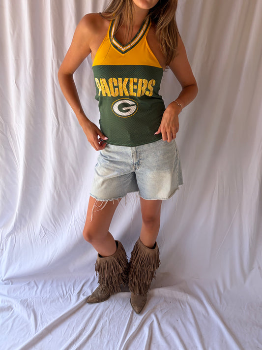Packers Halter Jersey Top size S